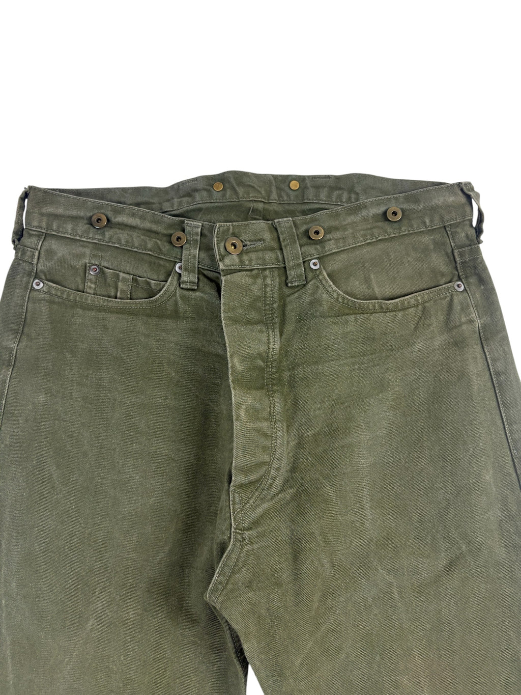 Nigel Cabourn Authentic Military Green Railway Pants