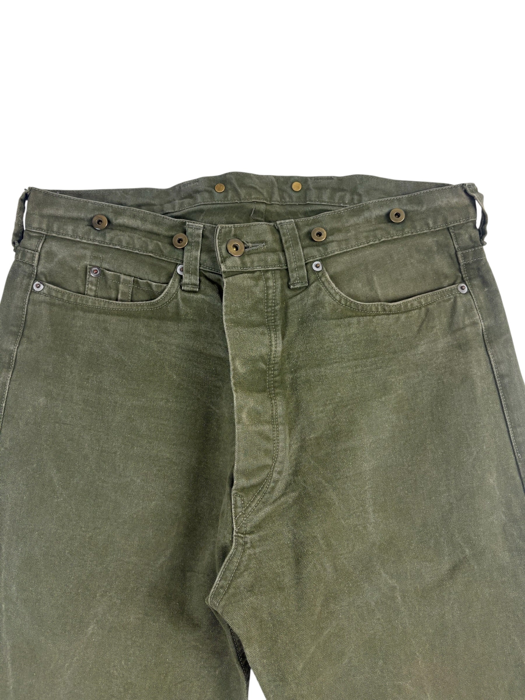 Nigel Cabourn Authentic Military Green Railway Pants