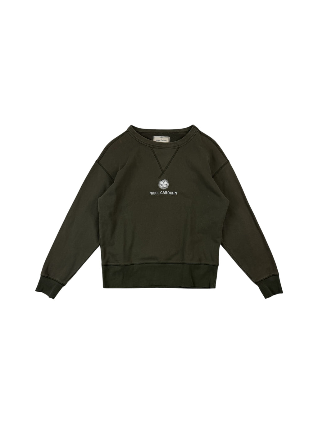 Nigel Cabourn Army Gym Embroidered Globe Sweater