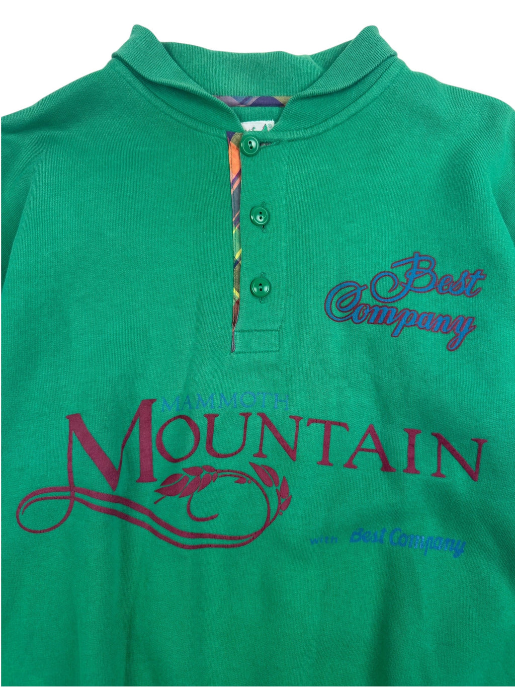 Best Company 80s Button Up Sweatshirt