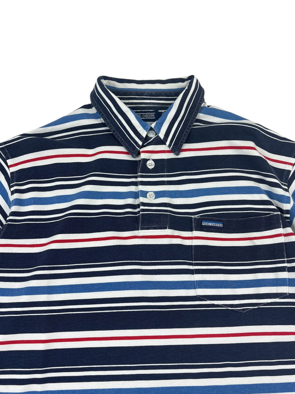 Nigel Cabourn Sportswear 90s Striped Polo Shirt