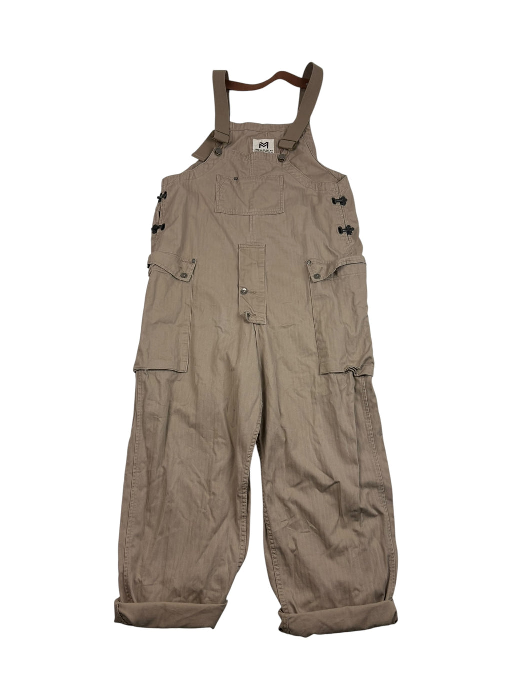 Military Herringbone HBT Cargo Dungarees