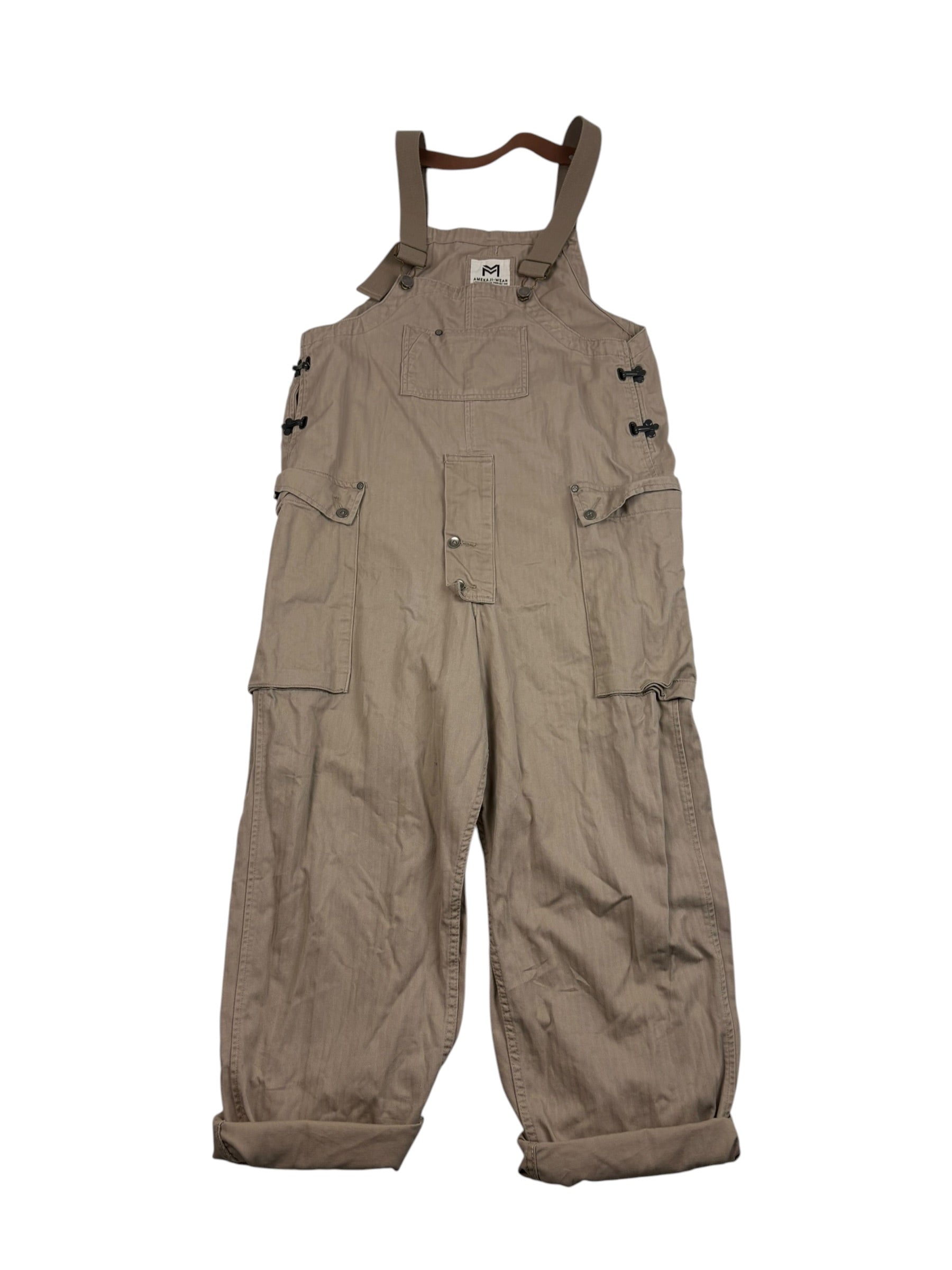 Military Herringbone HBT Cargo Dungarees