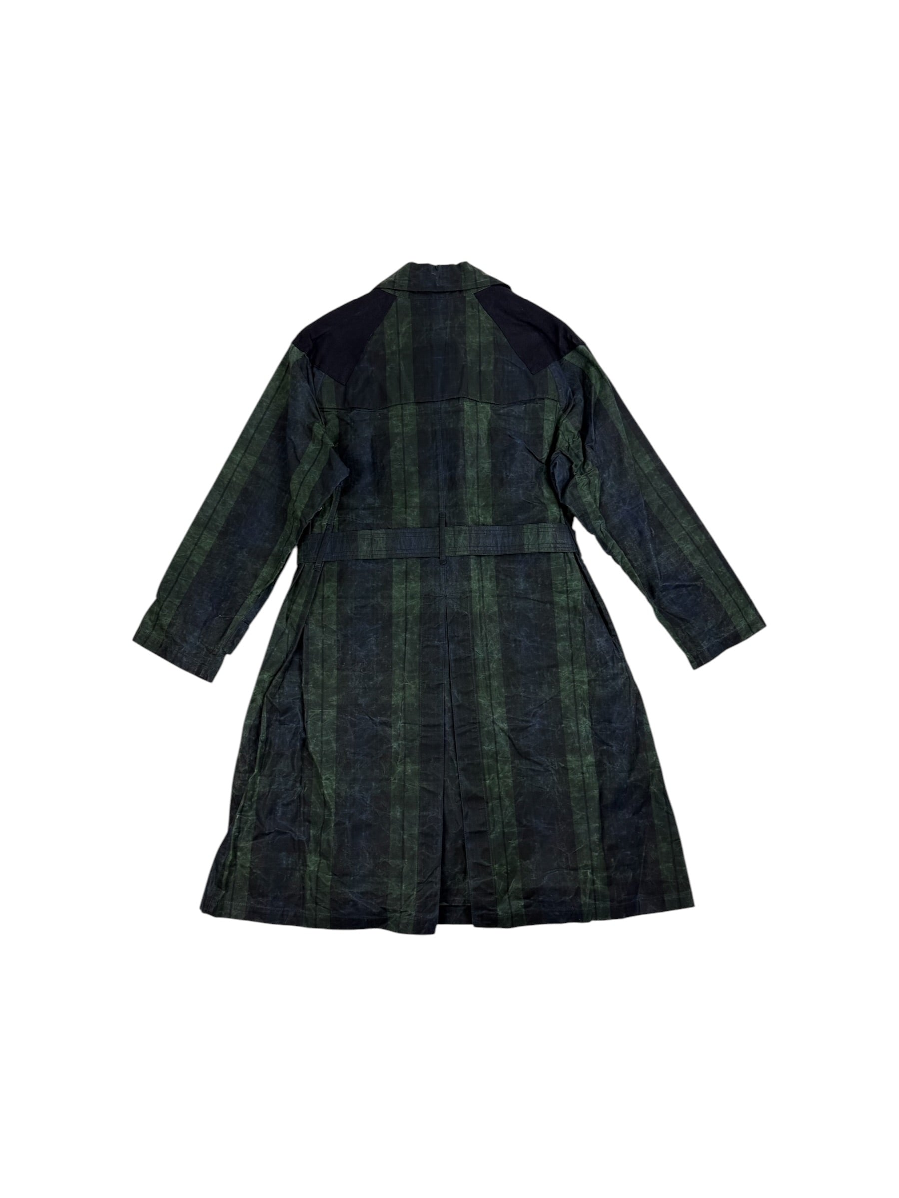Nigel Cabourn Authentic Tartan Waxed Trench Coat
