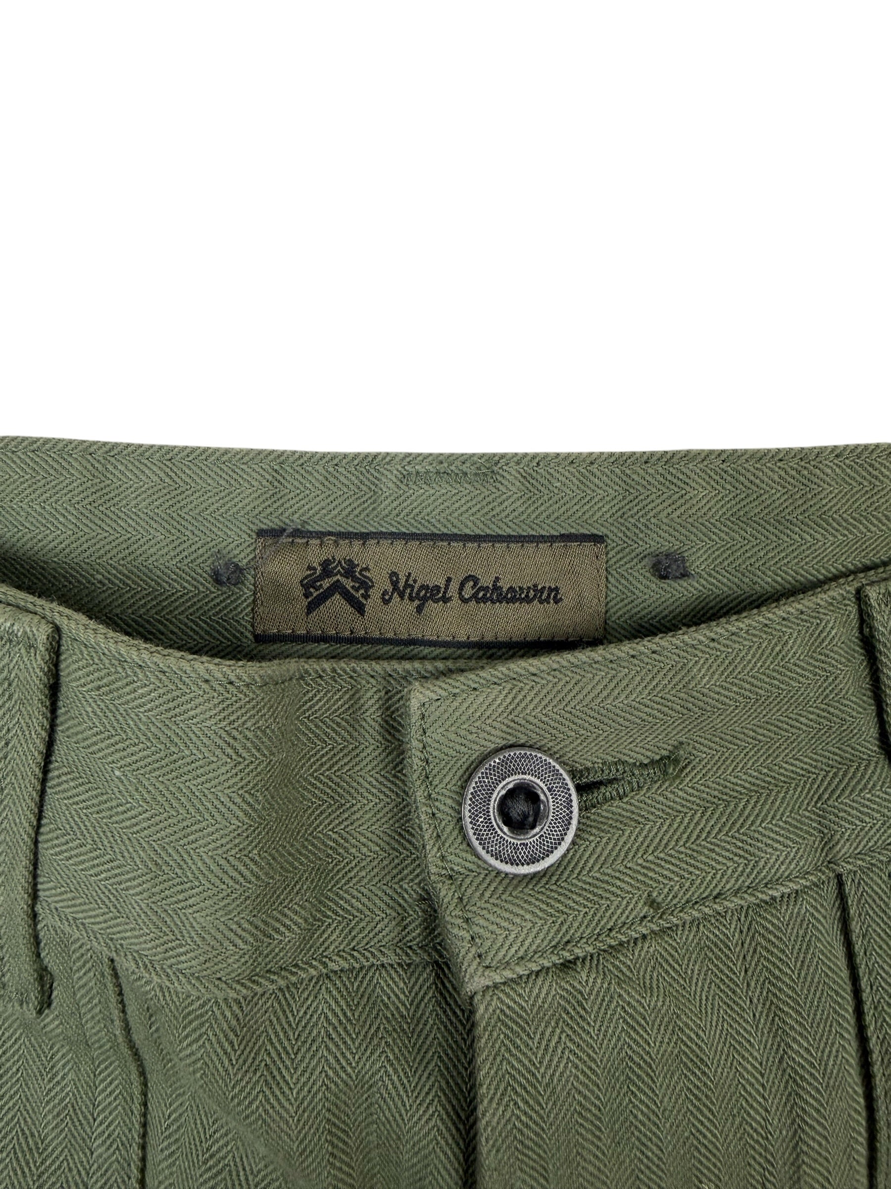 Nigel Cabourn Mainline Herringbone Utility Shorts
