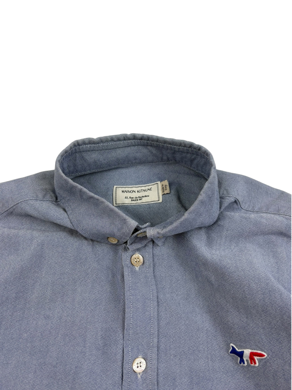 Maison Kitsune Oxford Fox Patch Shirt