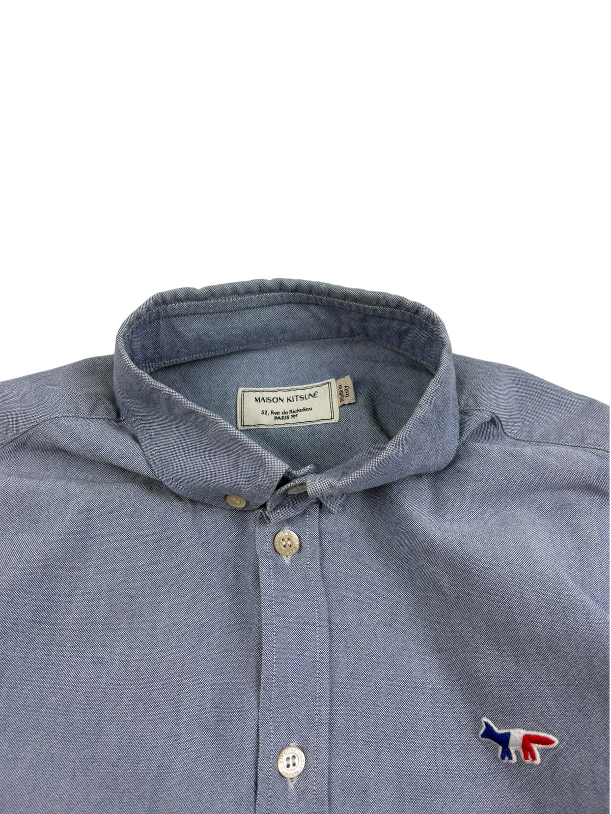 Maison Kitsune Oxford Fox Patch Shirt