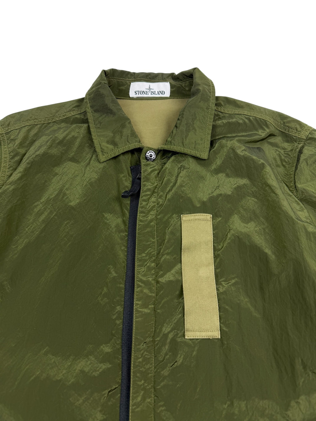 Stone Island AW17 Green Nylon Metal Shimmer Overshirt