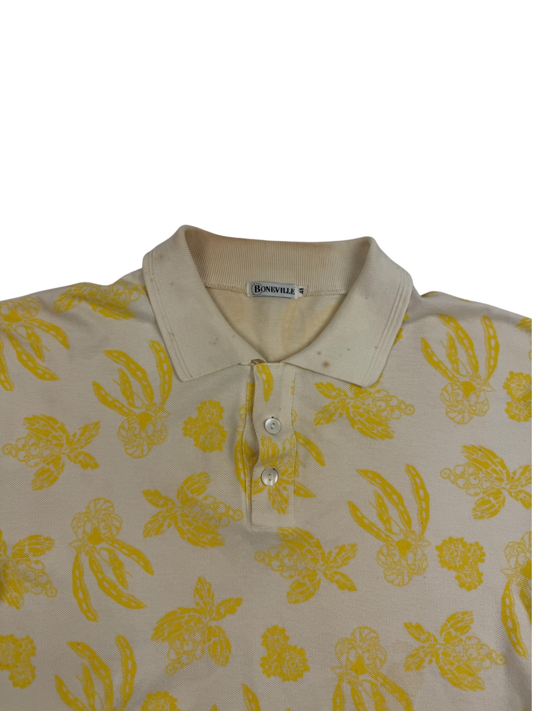 Boneville SS91 Abstract Floral Printed Polo Shirt