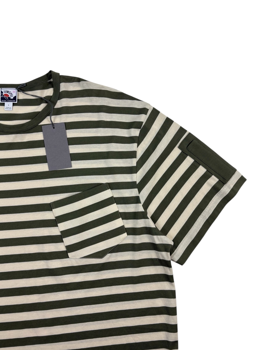 Nigel Cabourn Sunspel Pocket Stripe T-Shirt