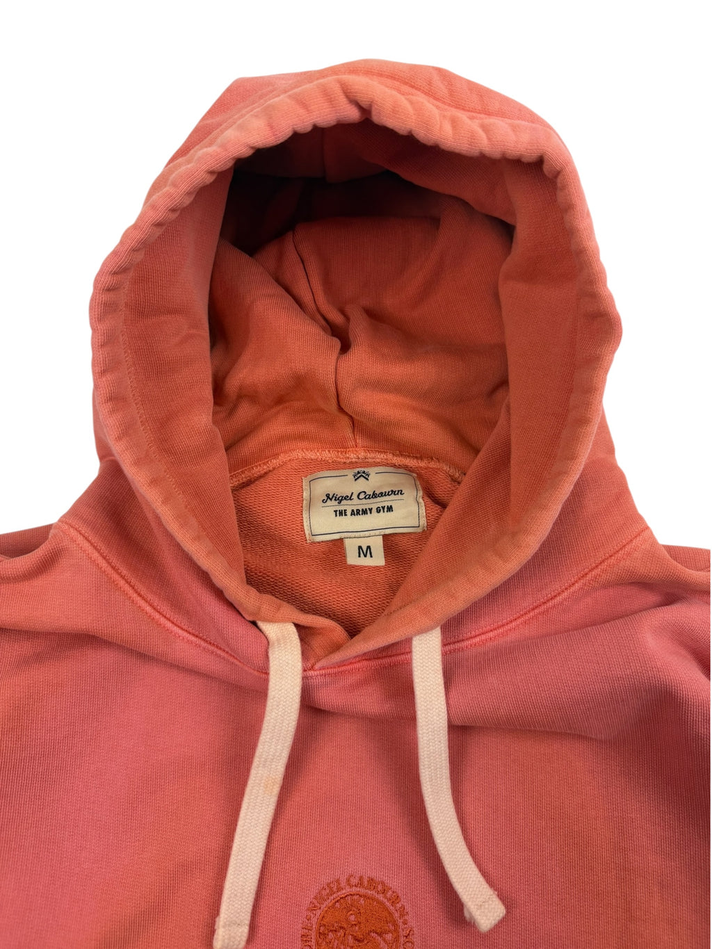 Nigel Cabourn Army Gym Embroidered Globe Hoodie