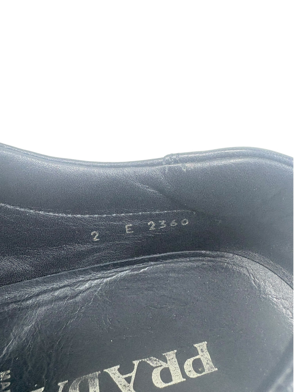 Prada Buffalo Diana Leather Lace Up Shoes