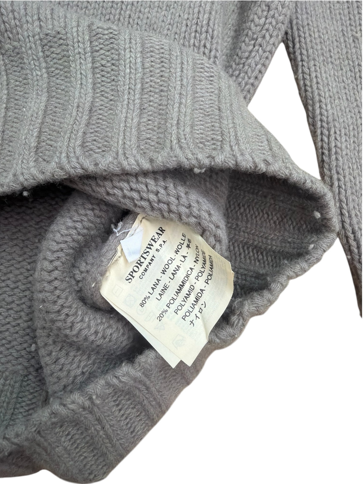 Stone Island AW99 Wool Knit Sweatshirt