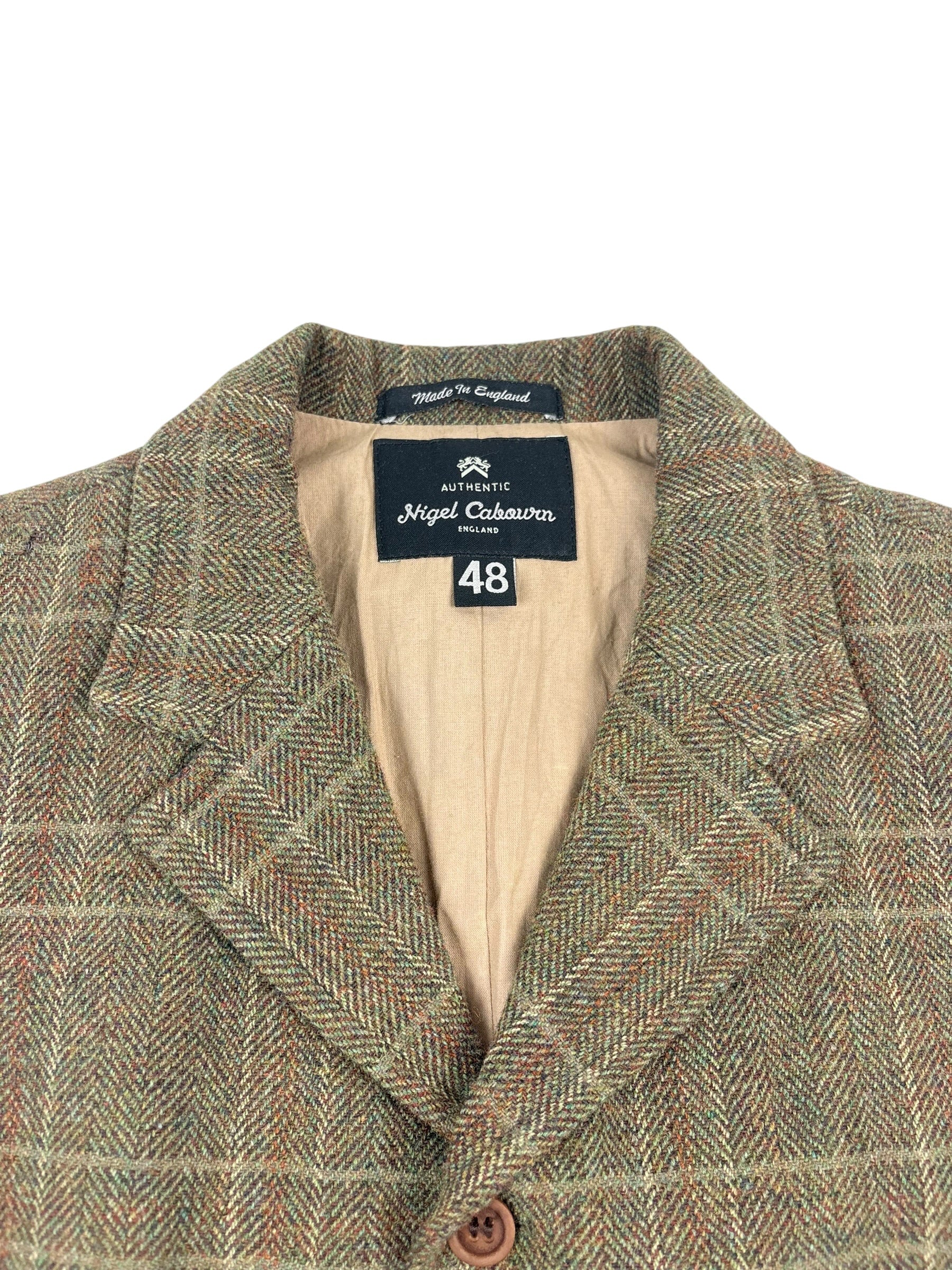 Nigel Cabourn Authentic Harris Tweed Lapel Waistcoat