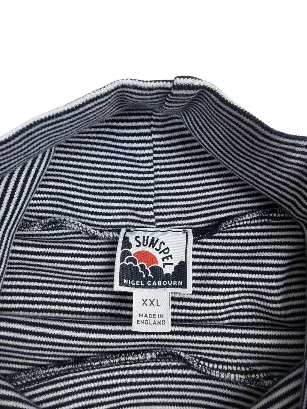 Nigel Cabourn x Sunspel Roll Neck Stripe Jersey