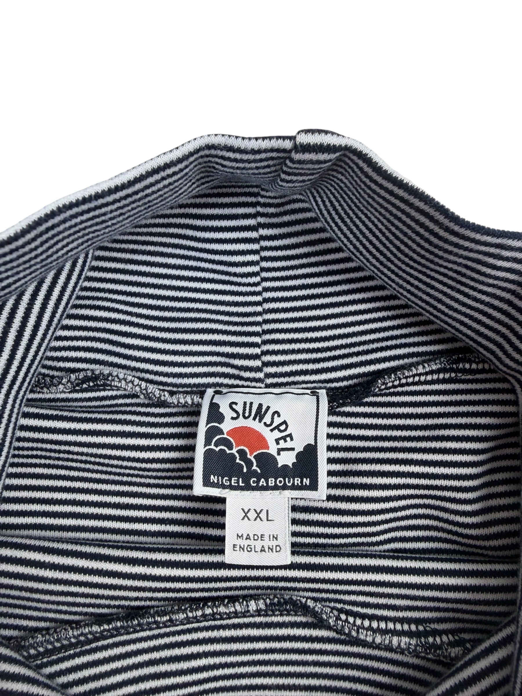 Nigel Cabourn x Sunspel Roll Neck Stripe Jersey