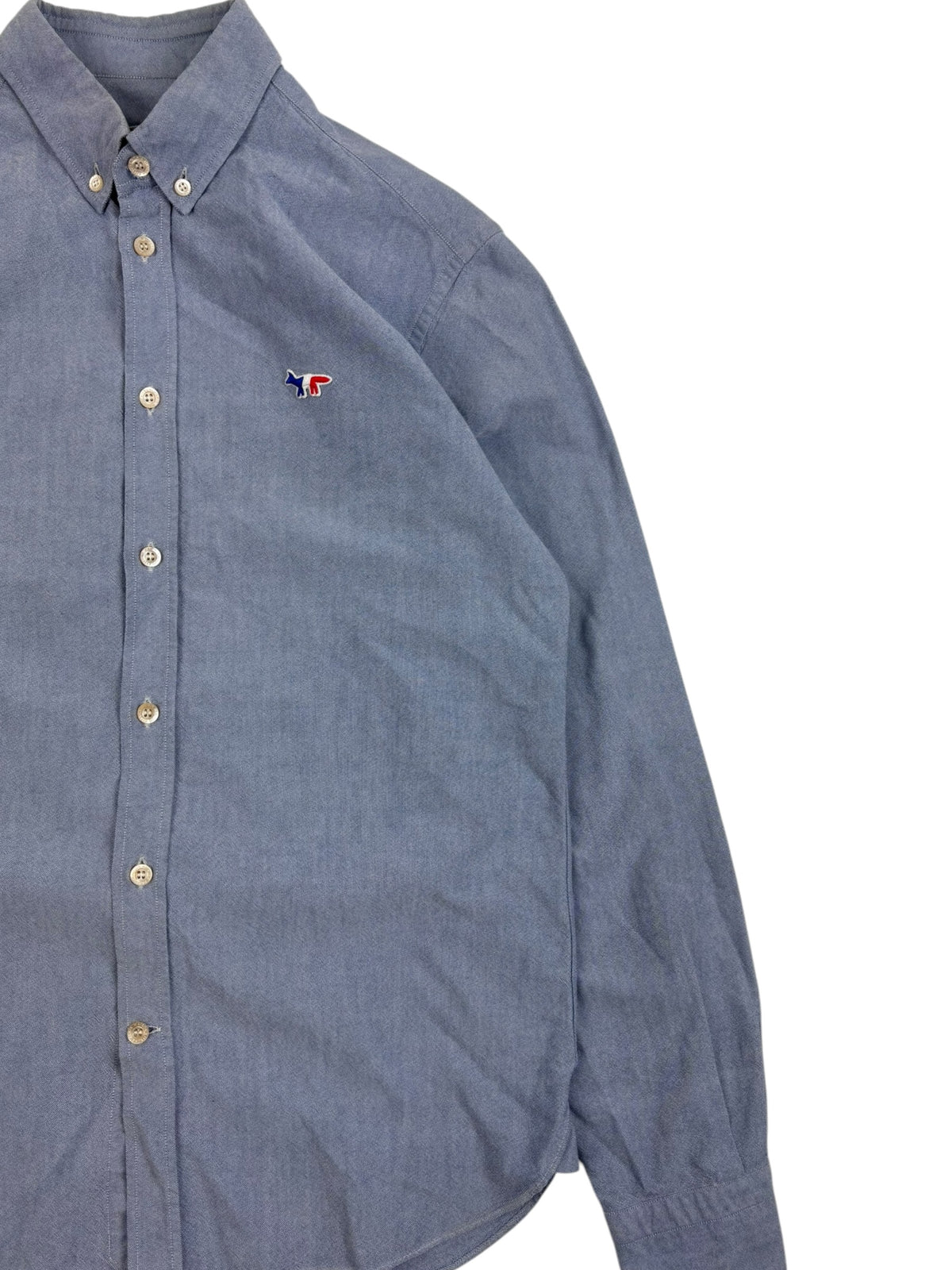 Maison Kitsune Oxford Fox Patch Shirt
