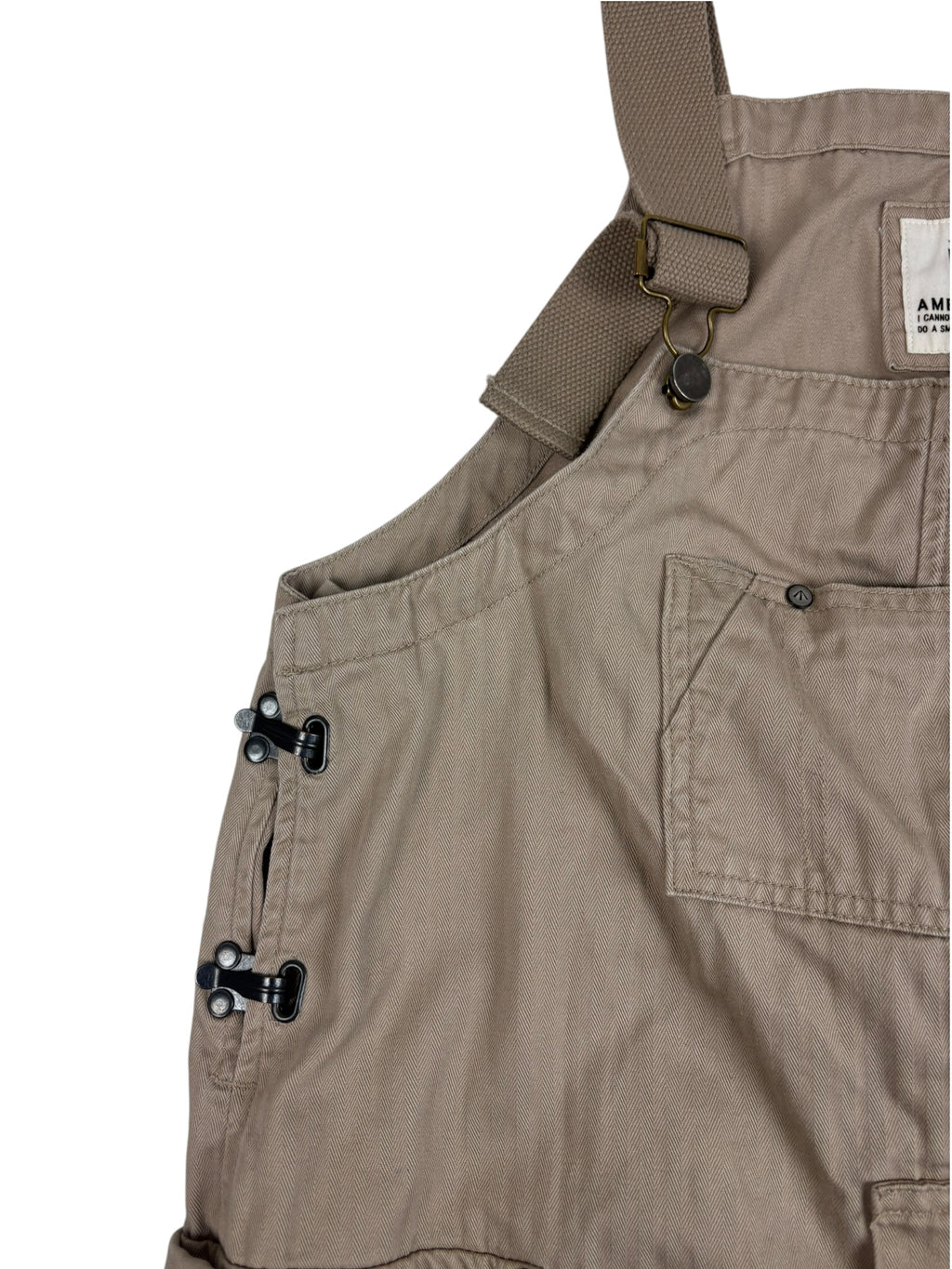 Military Herringbone HBT Cargo Dungarees