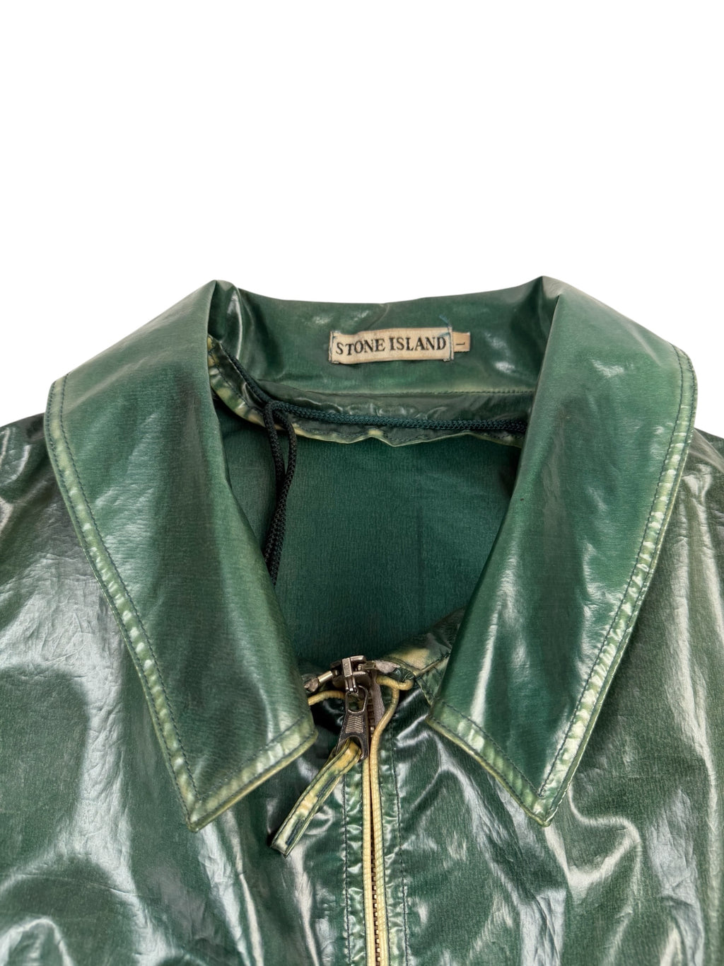 Stone Island 1990 Glazed Silk Trench Coat