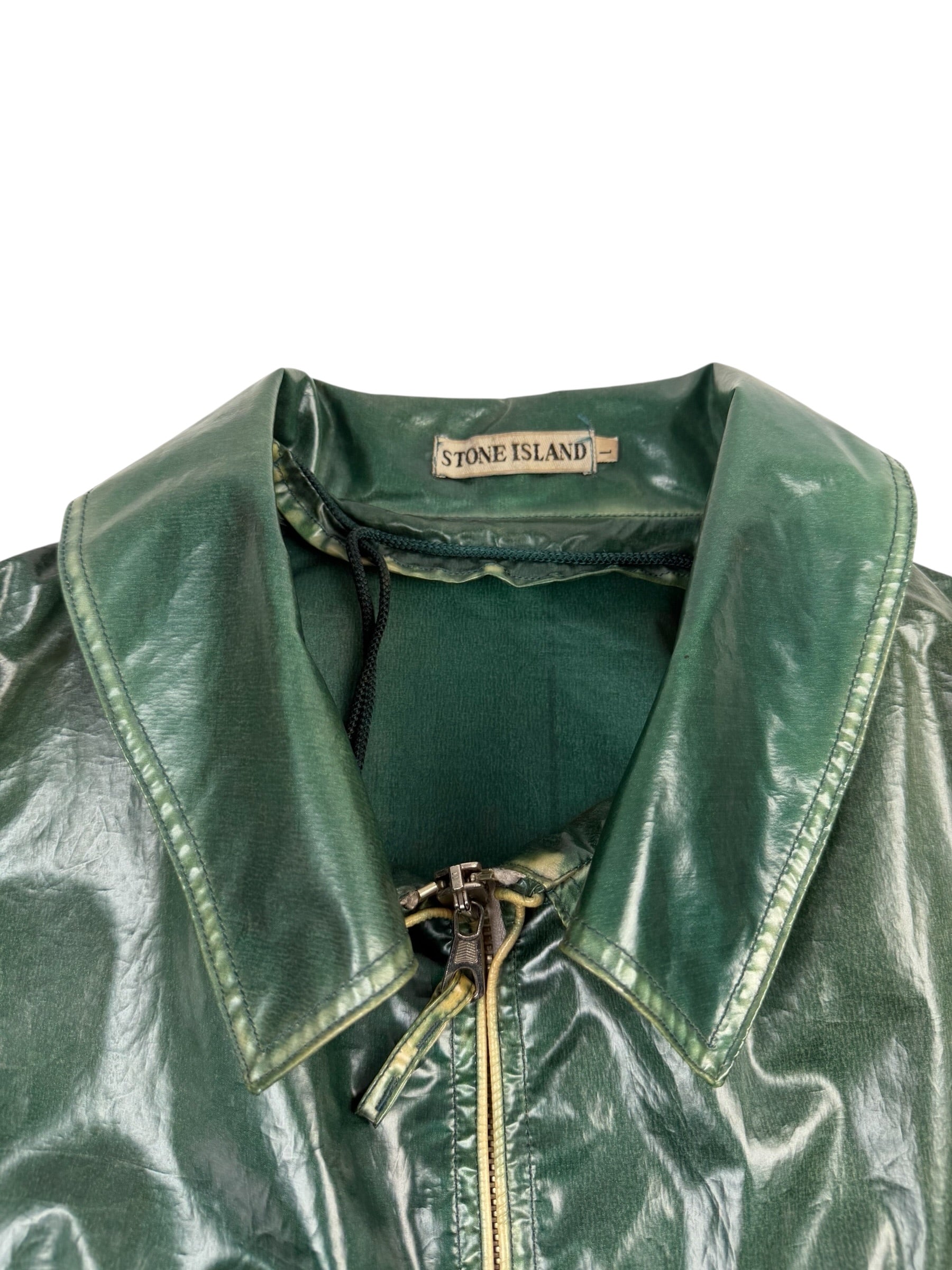 Stone Island 1990 Glazed Silk Trench Coat