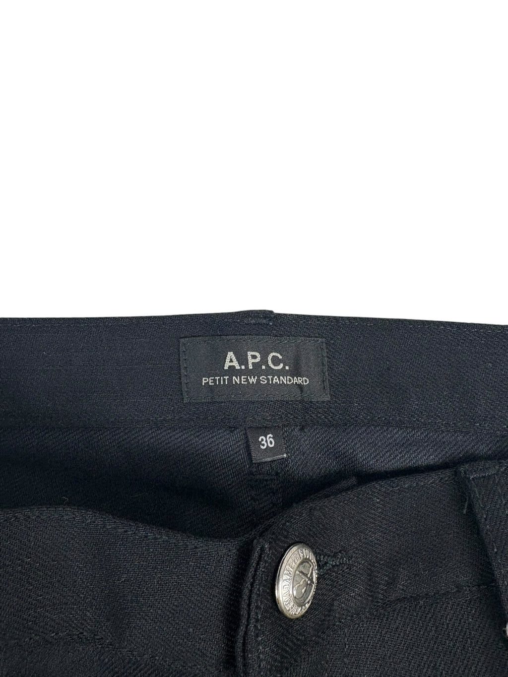 A.P.C. Petit Standard Denim Black Jeans