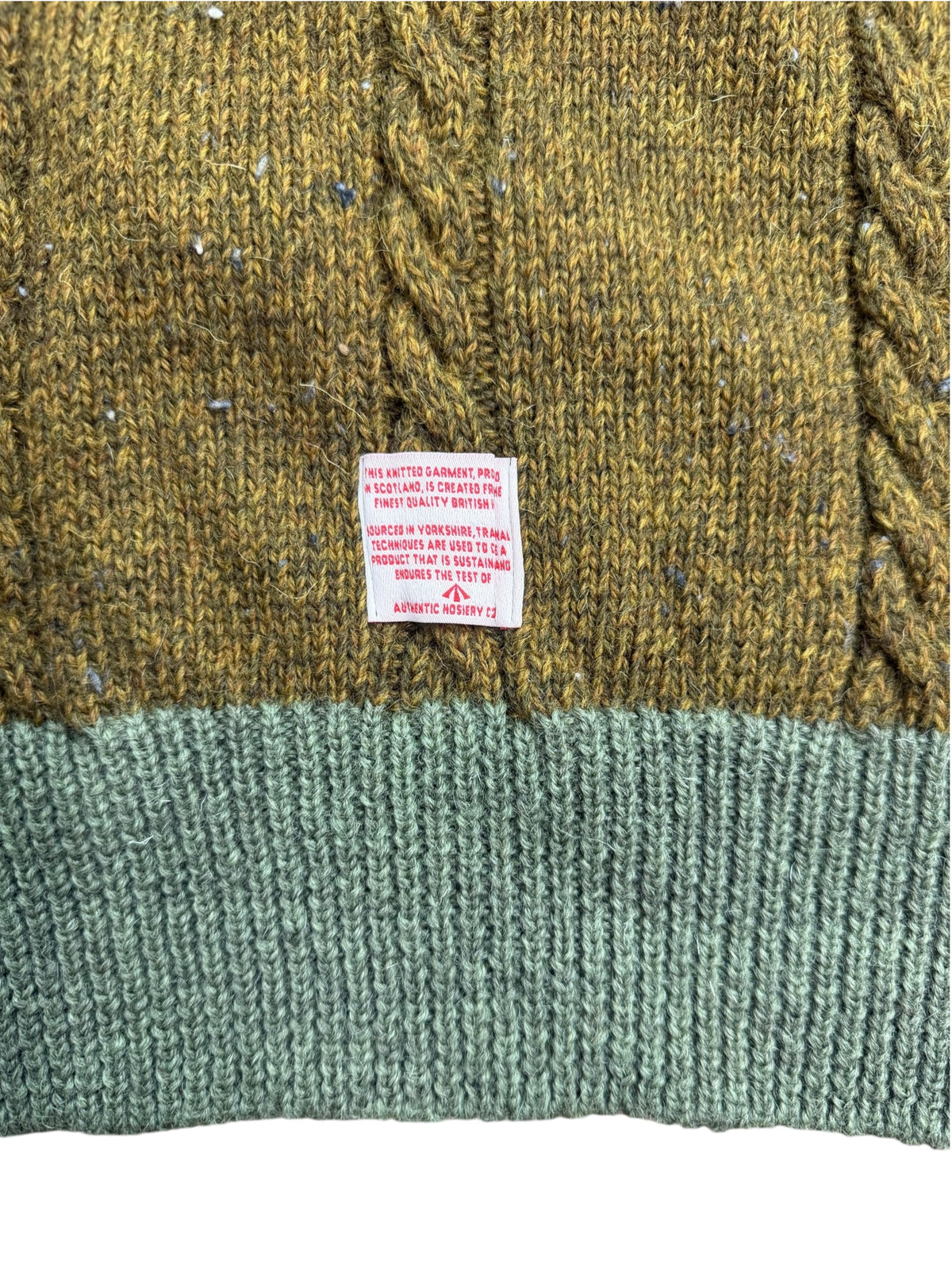 Nigel Cabourn Authentic Wool Roll Neck Knit