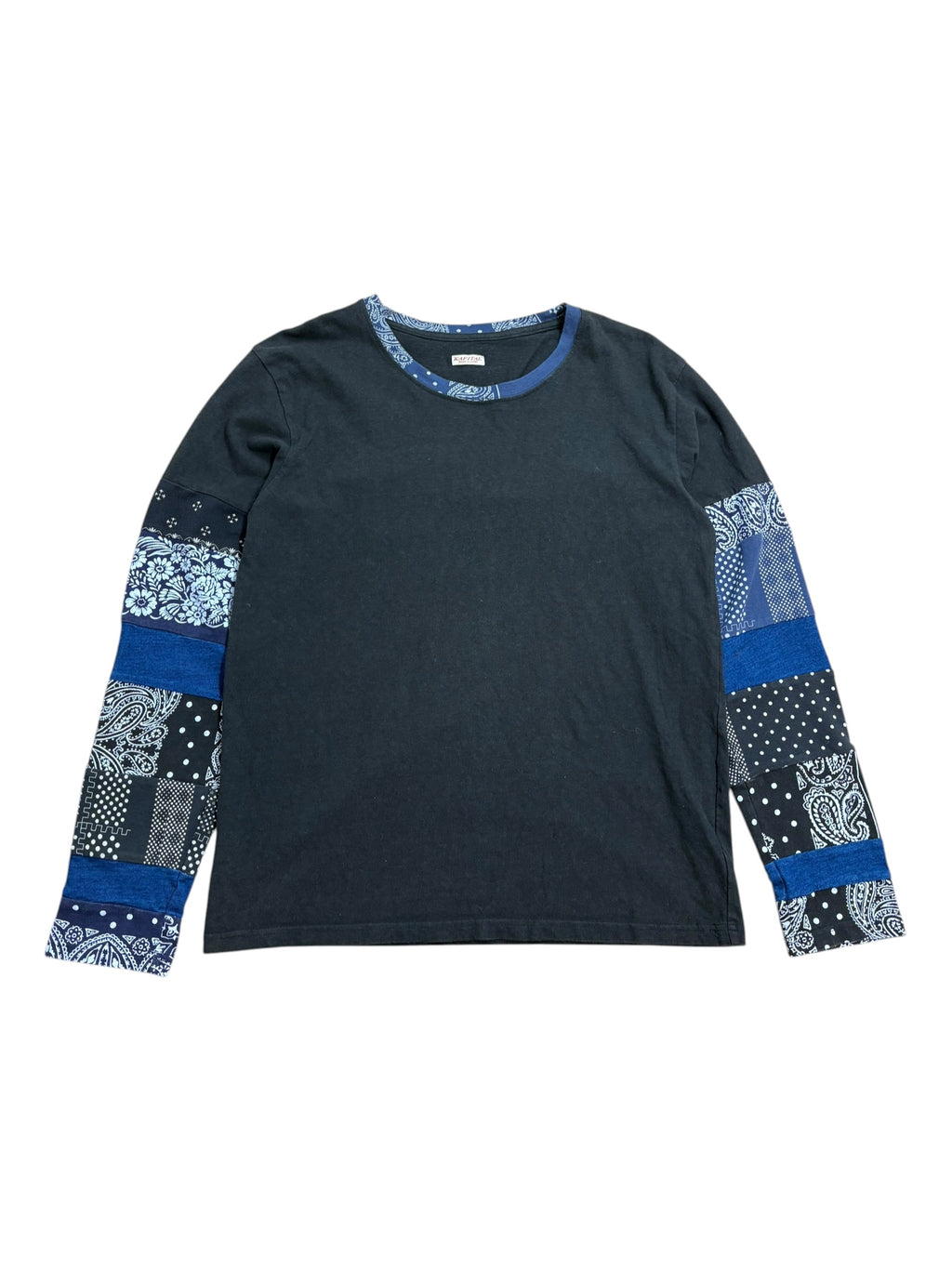 Kapital Bandana Patchwork Sleeve Long-Sleeve Jersey