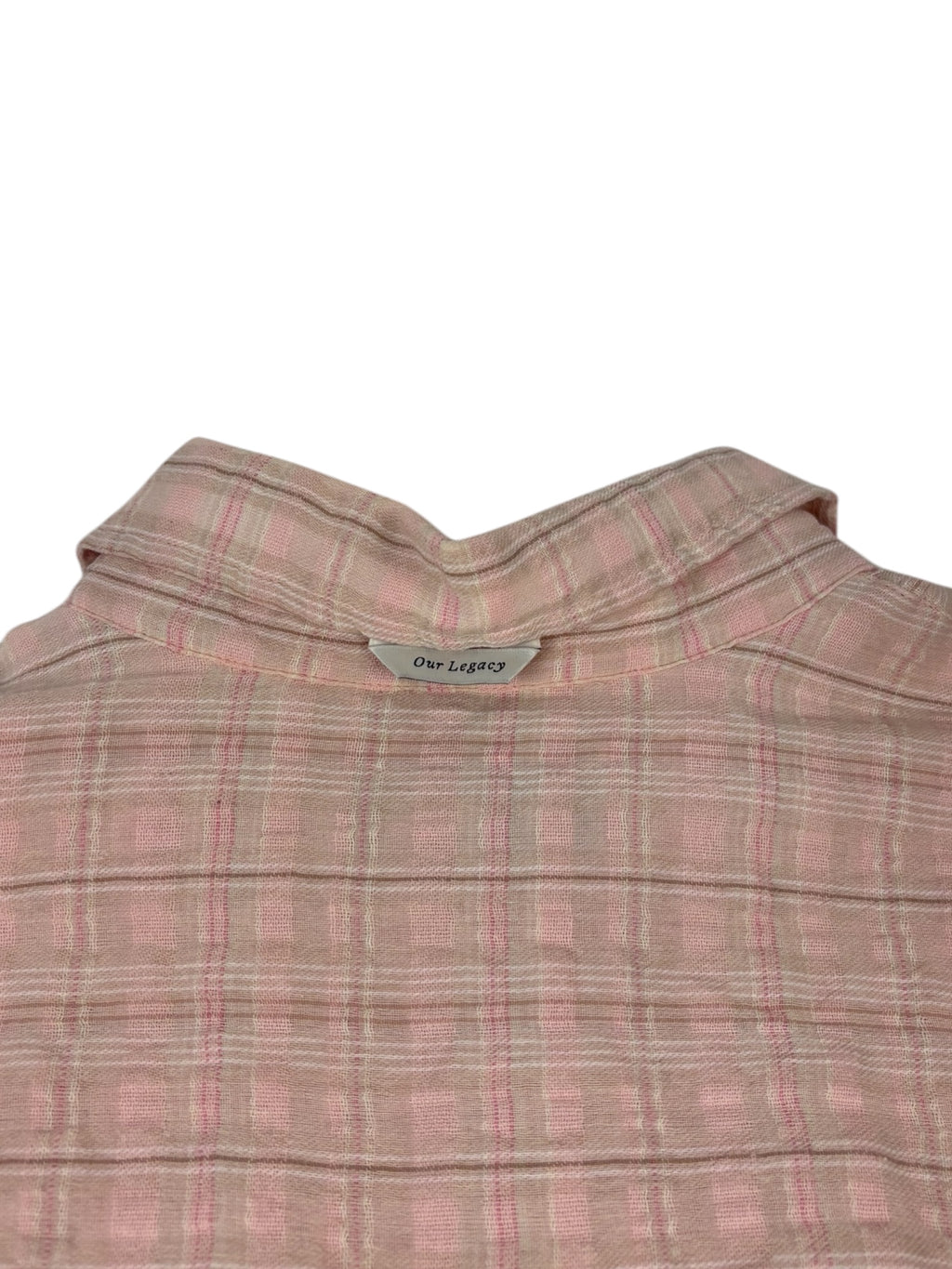 Our Legacy Borrowed Pink Check Shirt