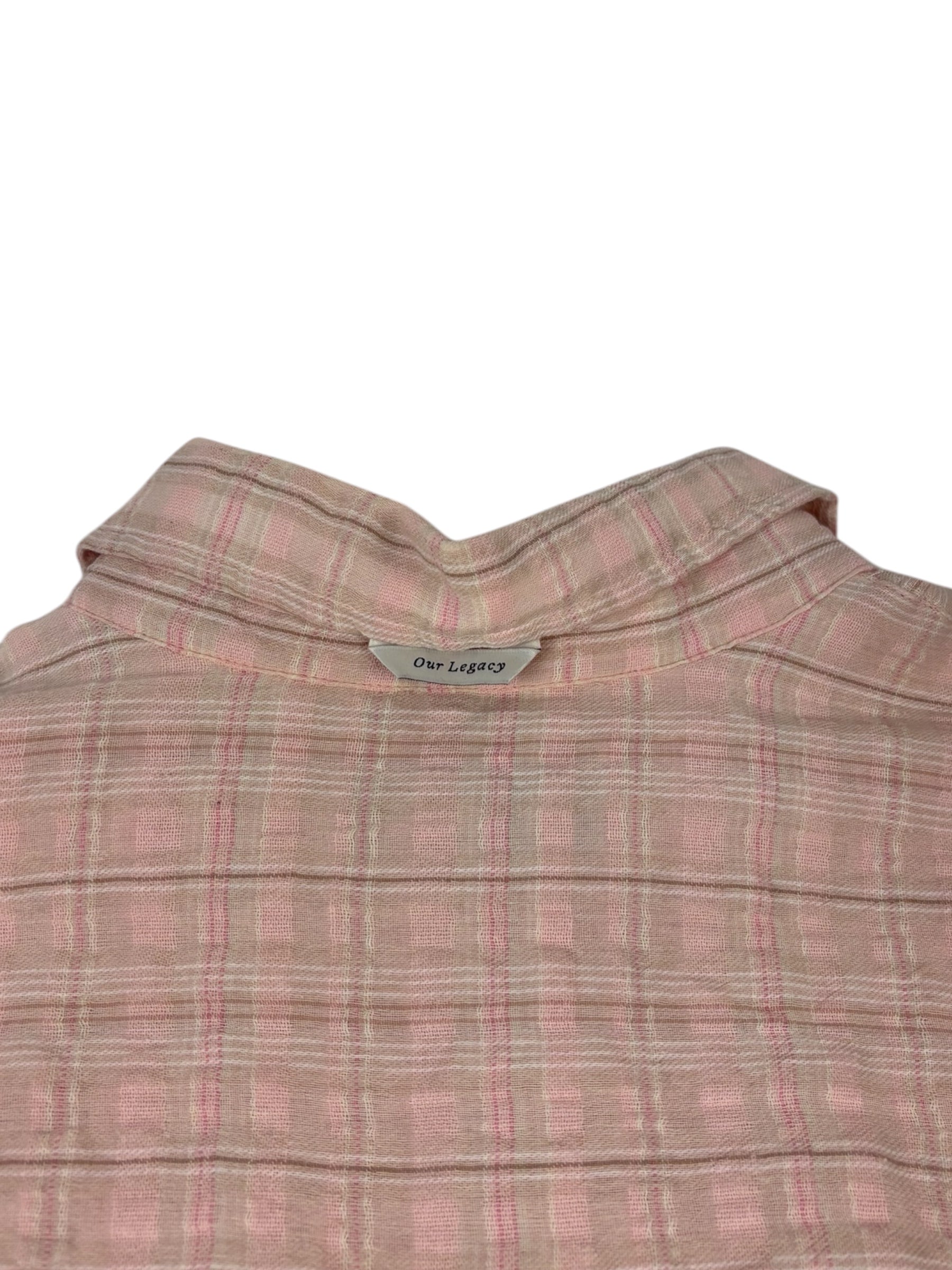 Our Legacy Borrowed Pink Check Shirt
