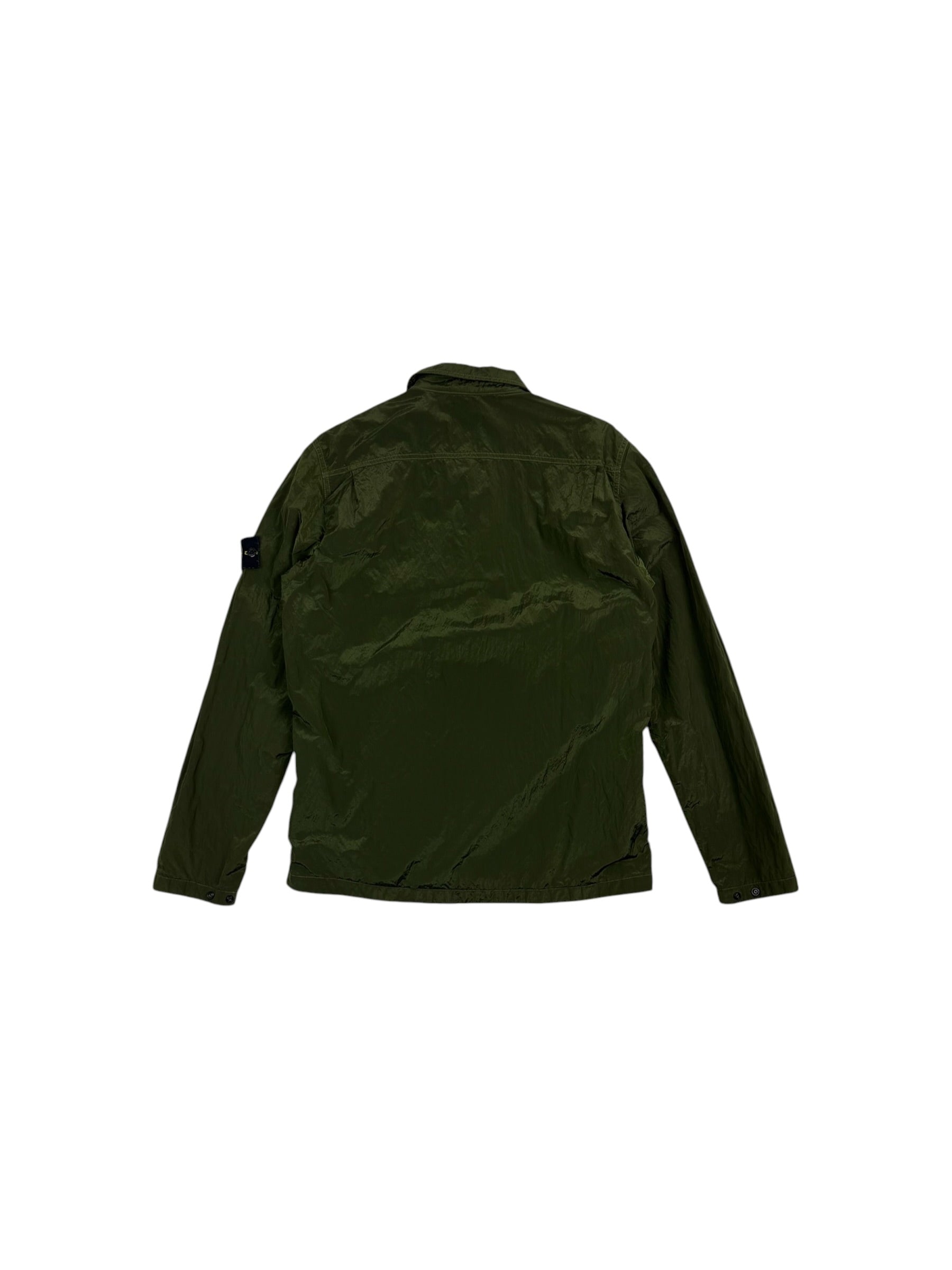 Stone Island AW17 Green Nylon Metal Shimmer Overshirt