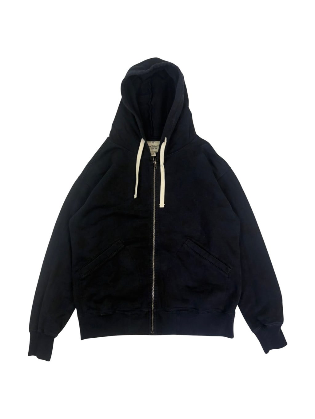 Nigel Cabourn Army Gym Navy Camo Zip Up Hoodie