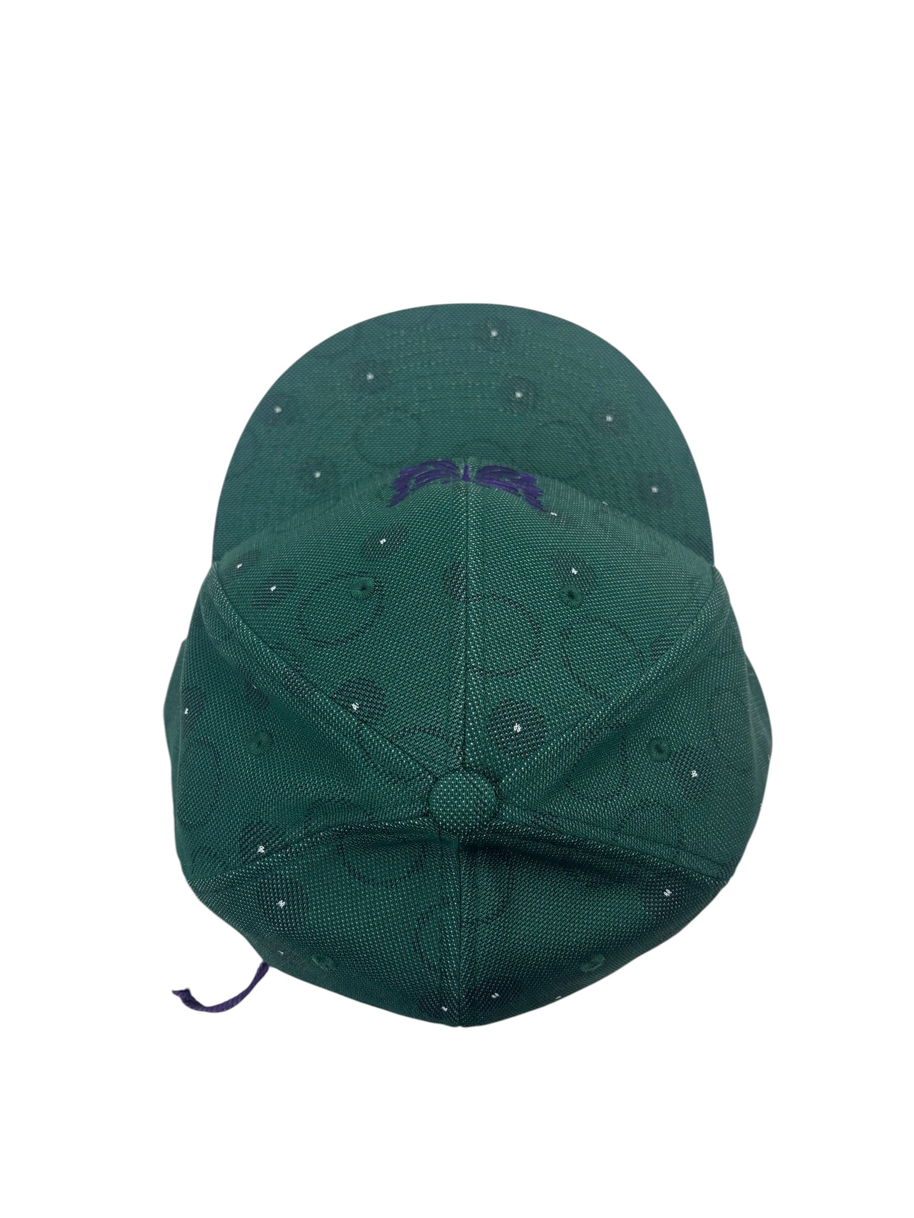 Needles Green Poly Jacquard Baseball Cap