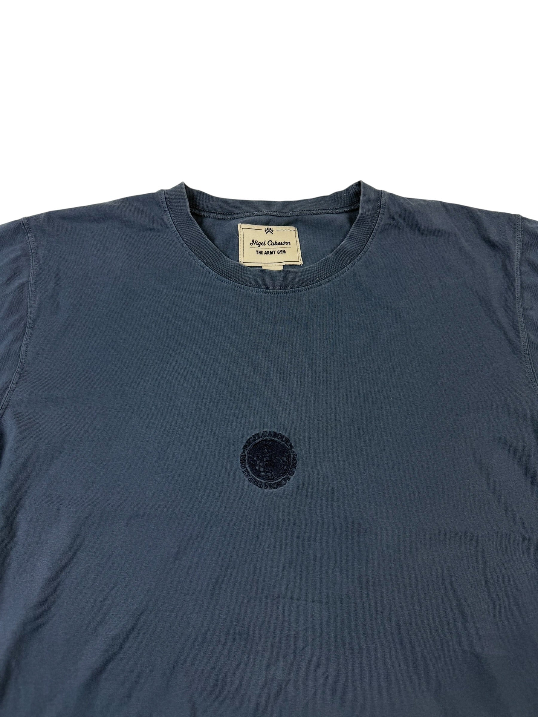 Nigel Cabourn Army Gym Embroidered Globe T-Shirt