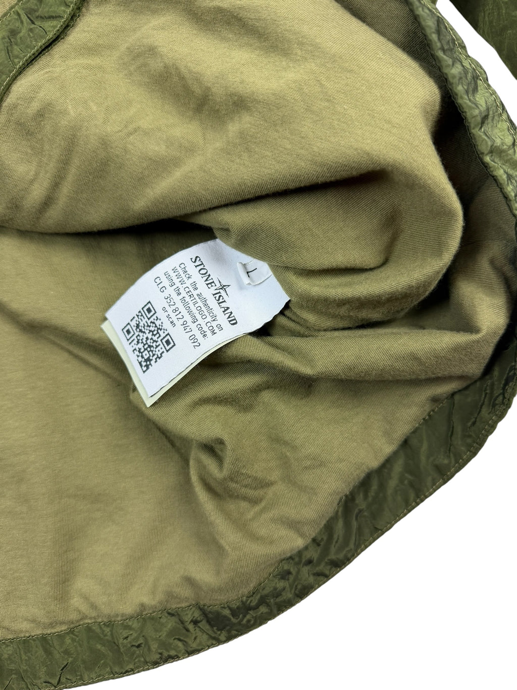Stone Island AW17 Green Nylon Metal Shimmer Overshirt