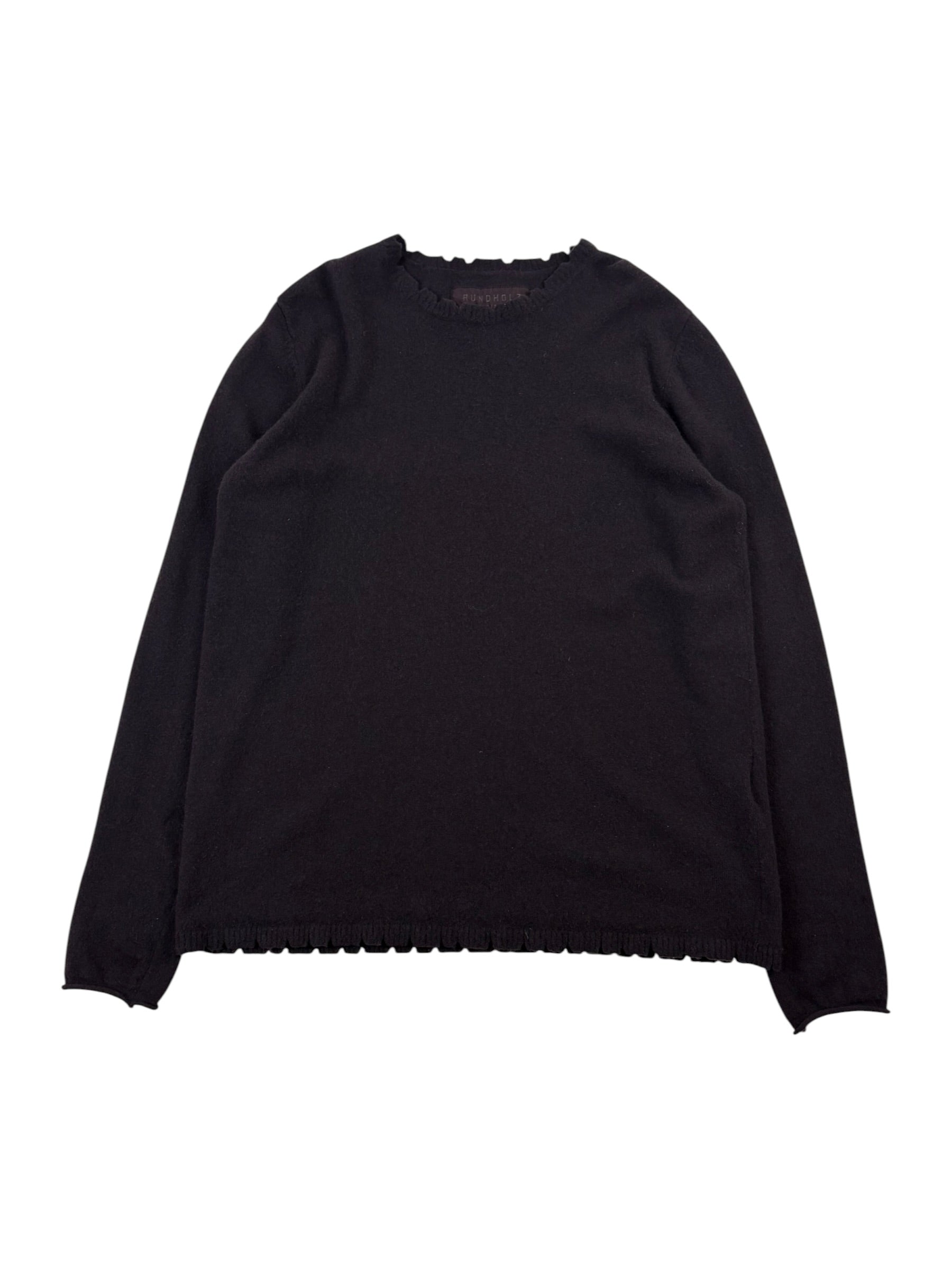 Rundholz Frayed Edge Knit Sweater
