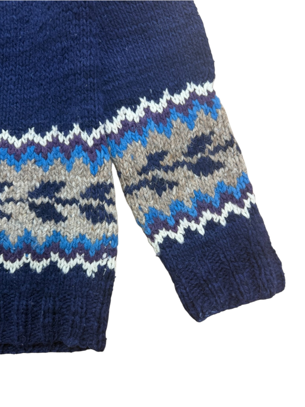 Fair Isle 70s Handmade Knit Jumper