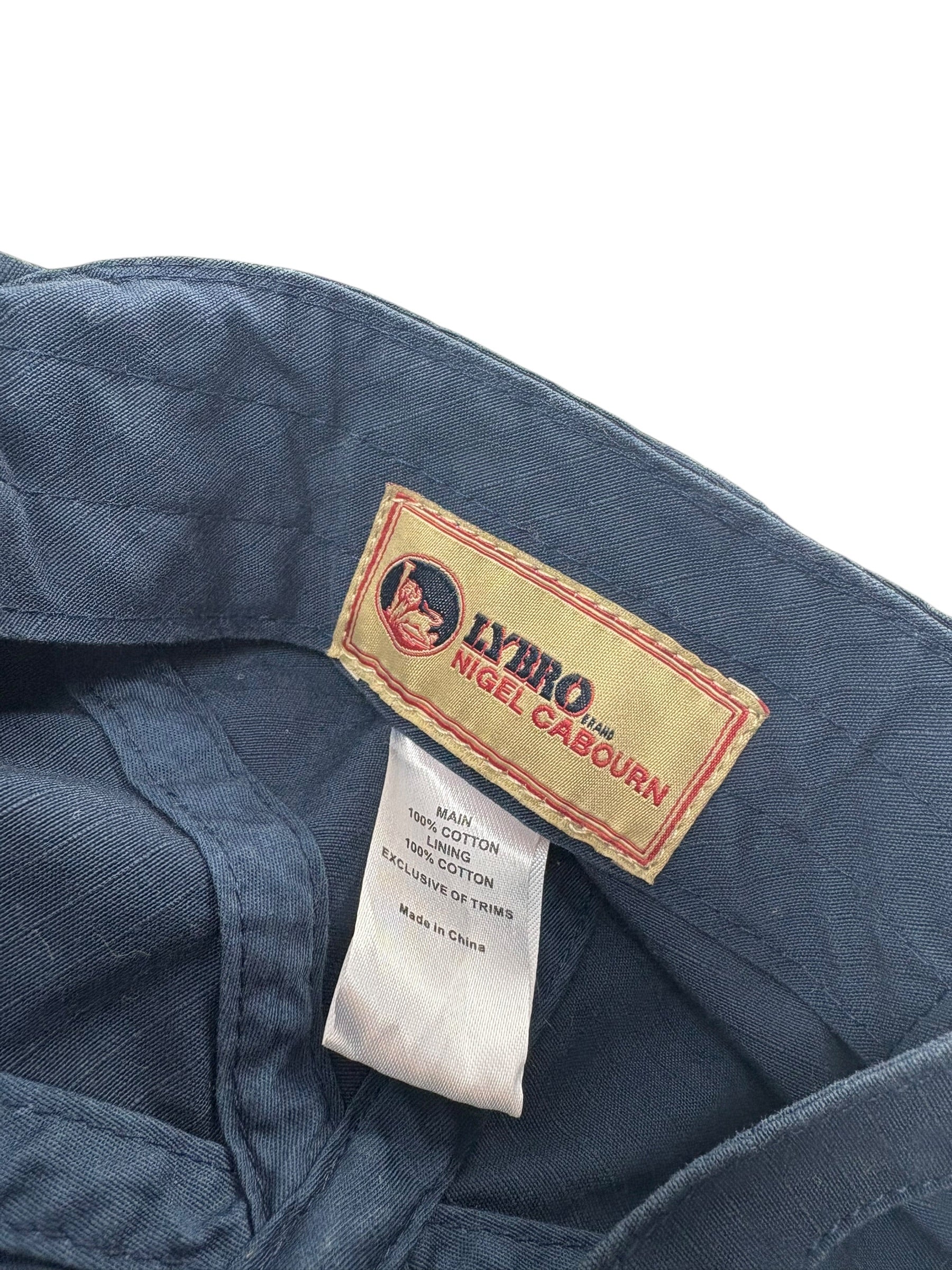 Nigel Cabourn Lybro Black Navy Mechanics Cap