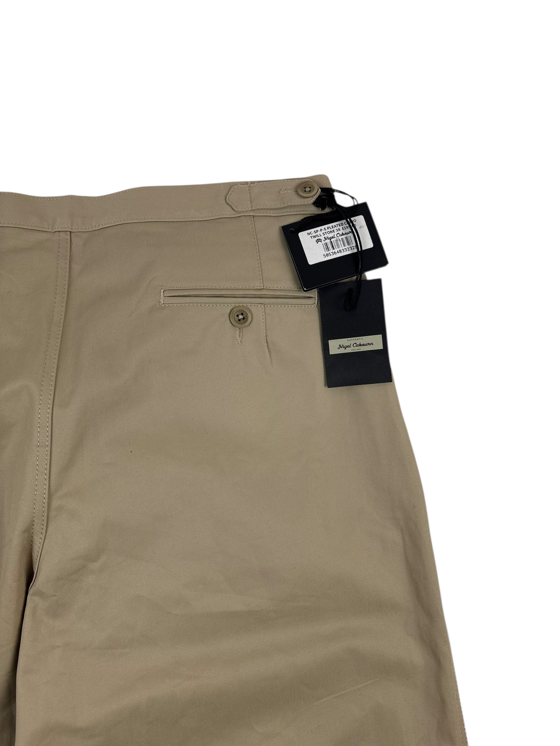 Nigel Cabourn Authentic Pleated Twill Chino