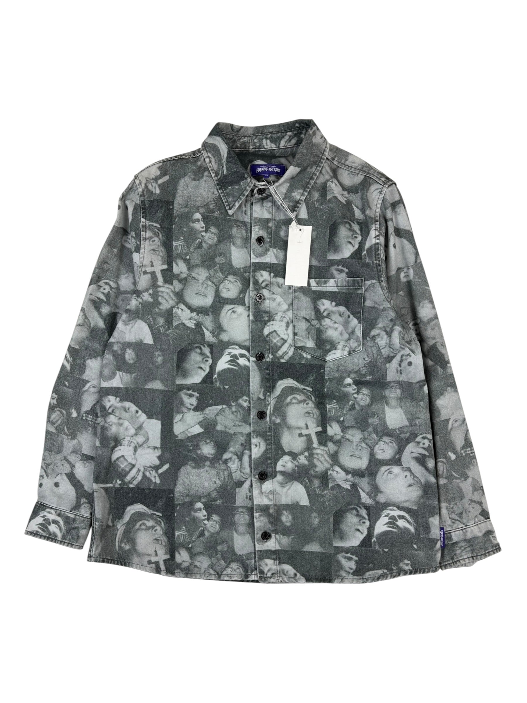 Fucking Awesome Praying Kids Twill Shirt