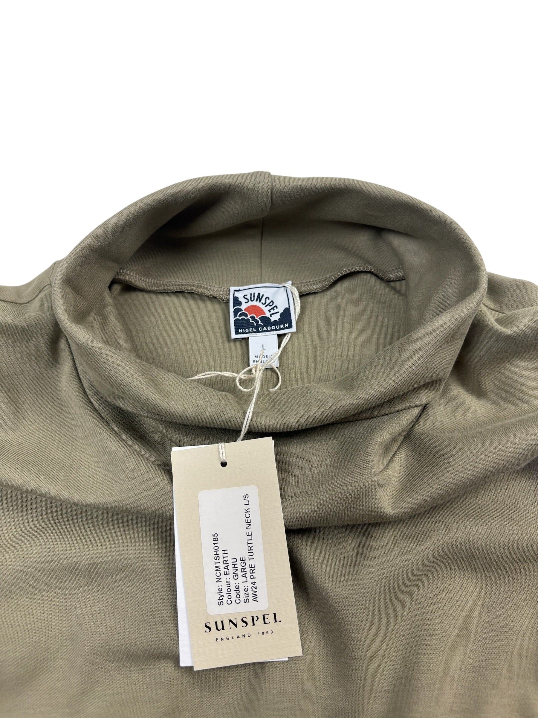 Nigel Cabourn x Sunspel Long Sleeve Turtle Neck