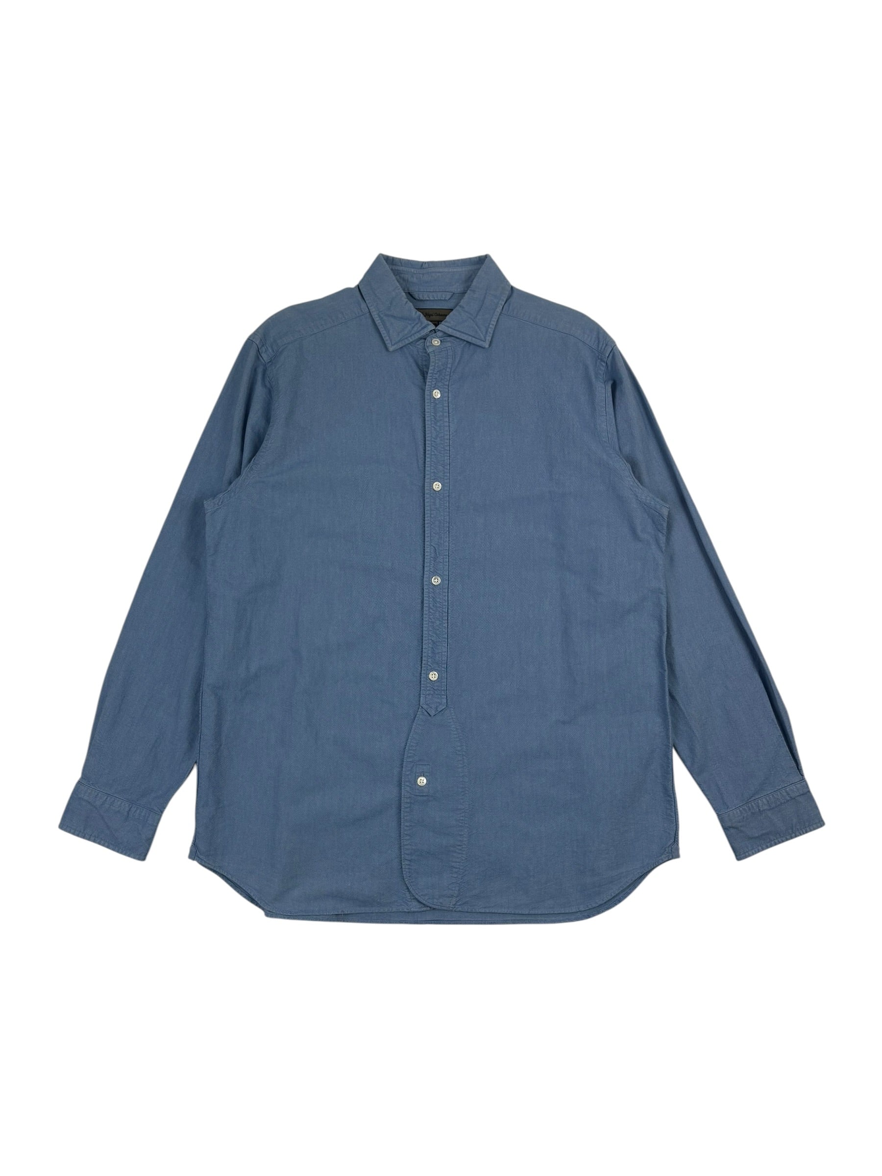 Nigel Cabourn Mainline Blue British Officers Shirt