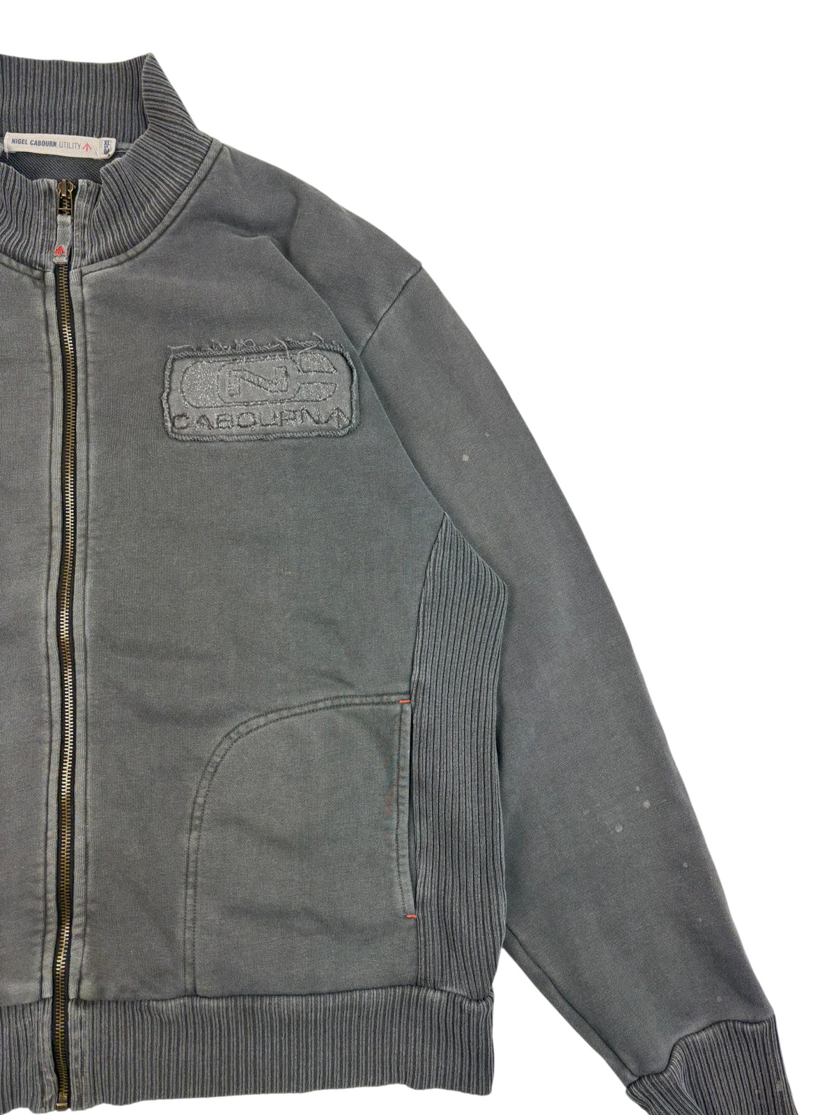 Nigel Cabourn Utility 2000s Ribbed Zip Up Jacket