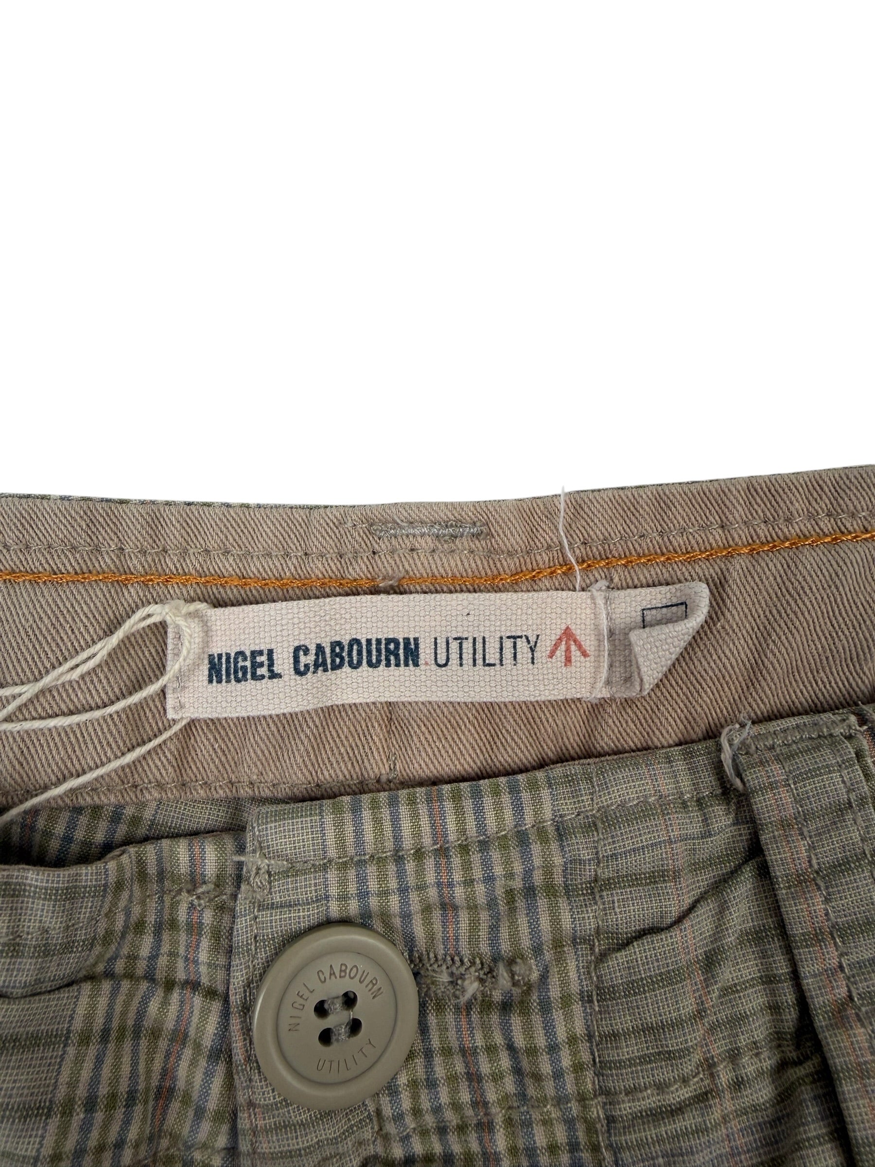 Nigel Cabourn Utility Check Cargo Shorts