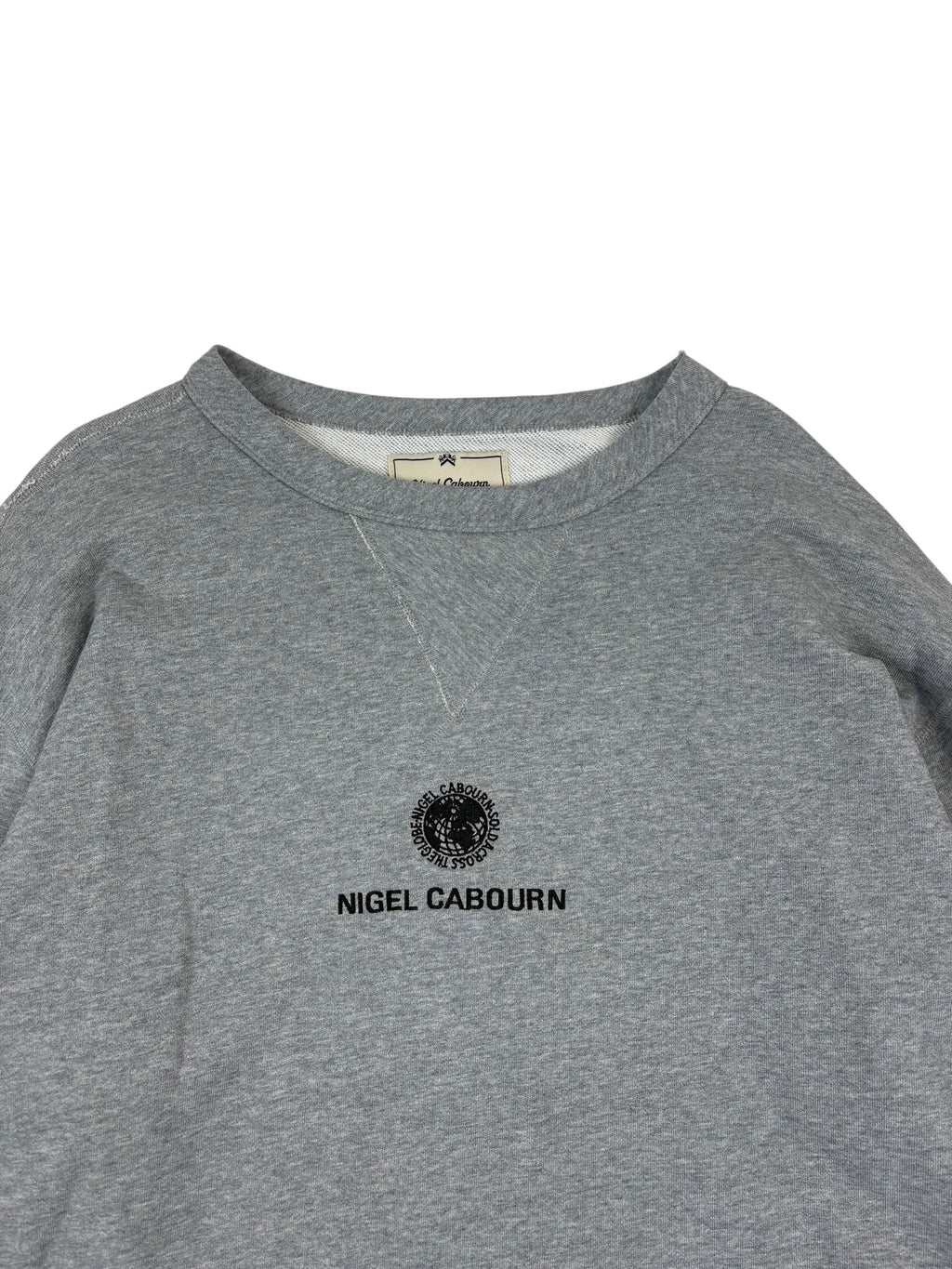 Nigel Cabourn Army Gym Embroidered Globe Sweater