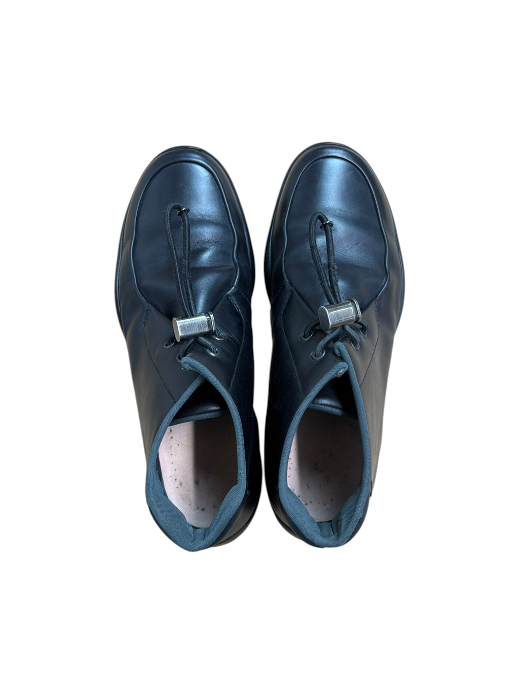 Prada Sports 2000s Leather Moc-Toe Ankle Boots