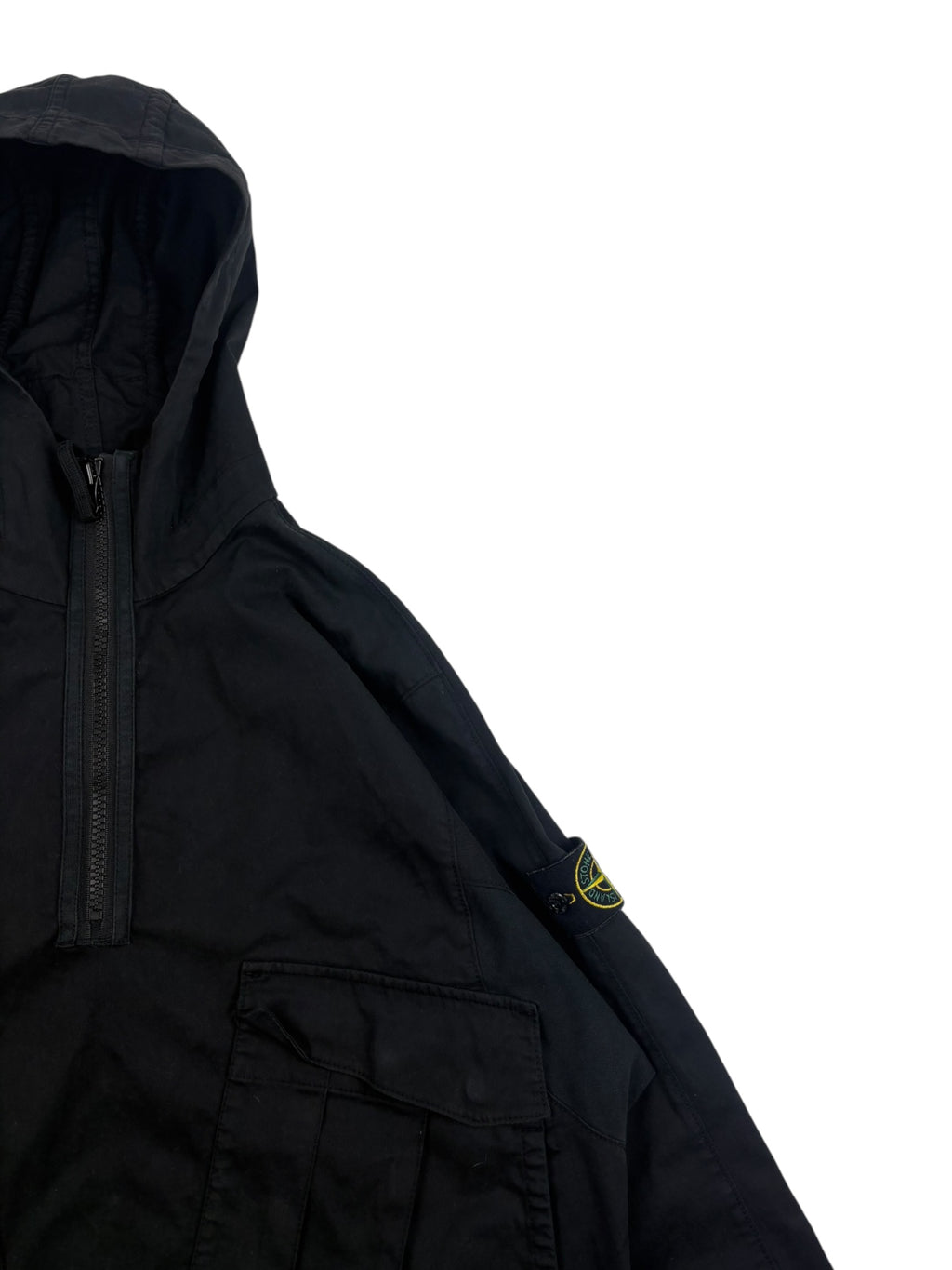 Stone Island Quarter Zip Hooded Smock