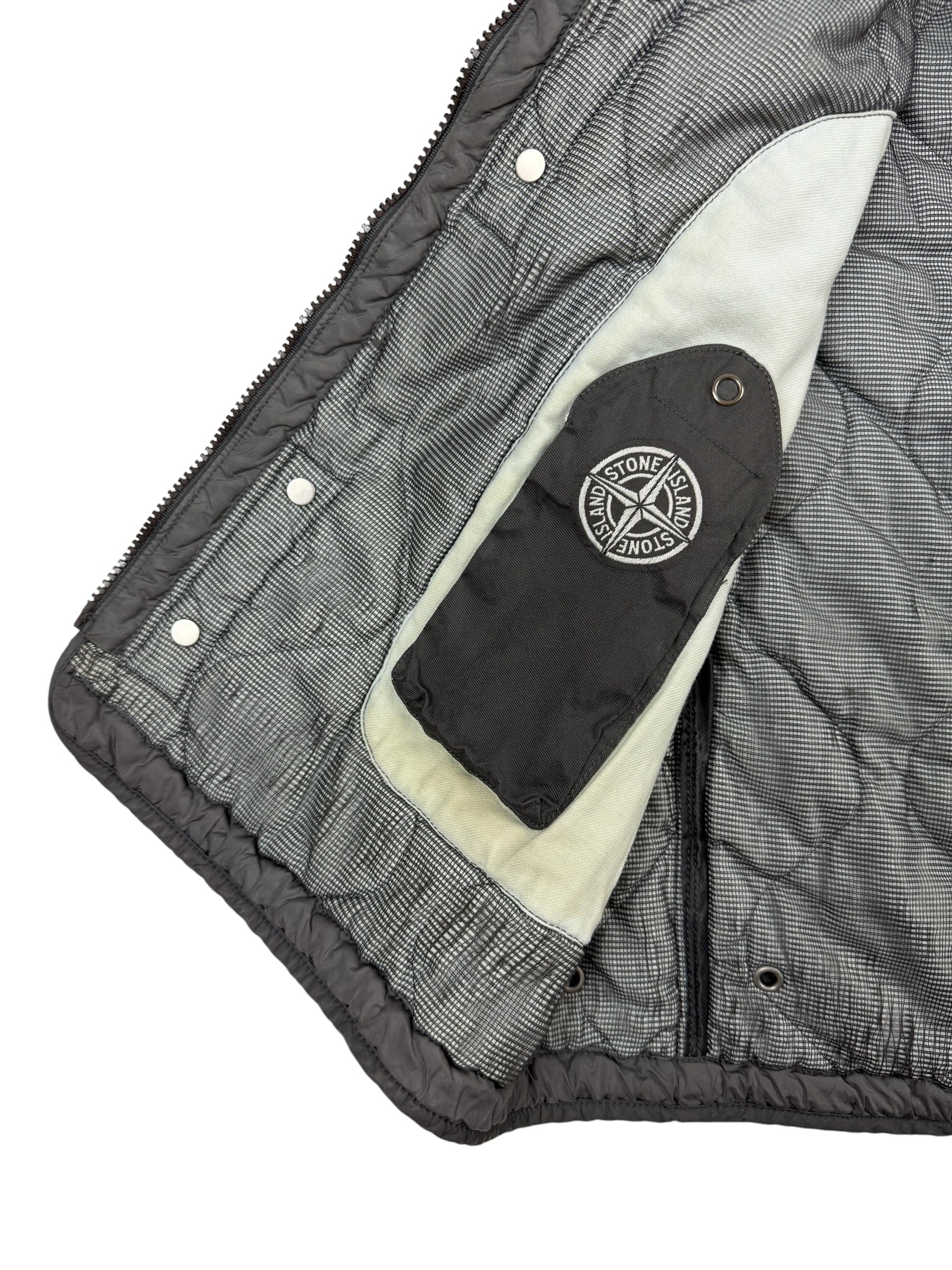 Stone Island AW03 Nylon Metal Zip Quilted Jacket