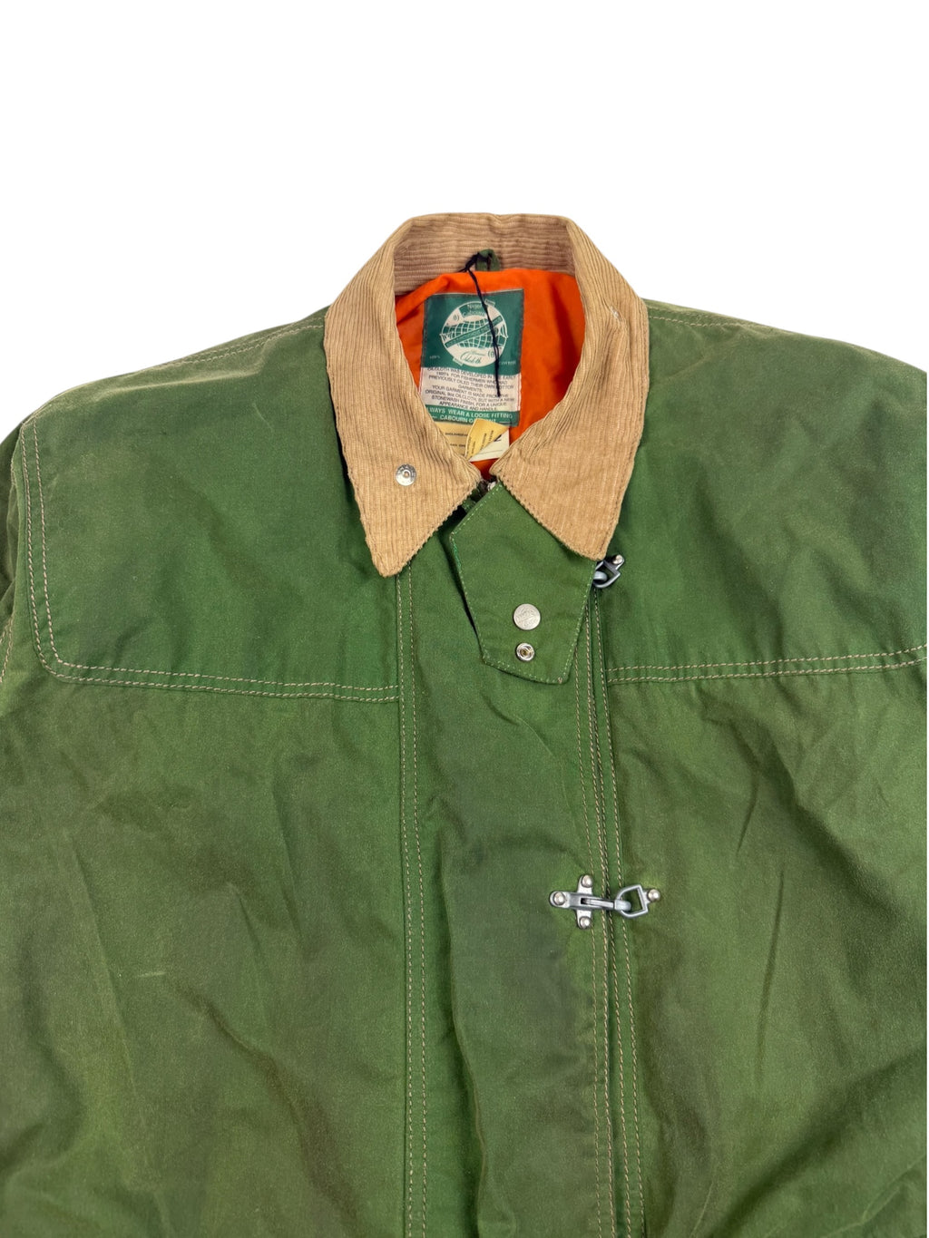 Nigel Cabourn 80s Oil Cloth Fireman Clip Coat