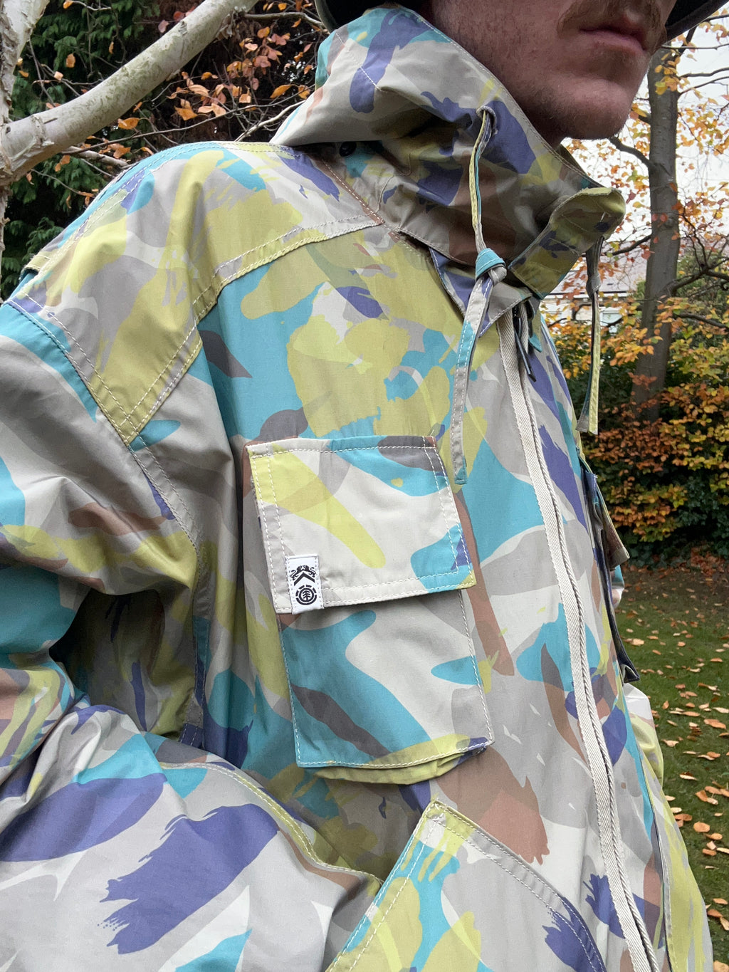 Nigel Cabourn Element Abstract Camo Alder Hunting Parka