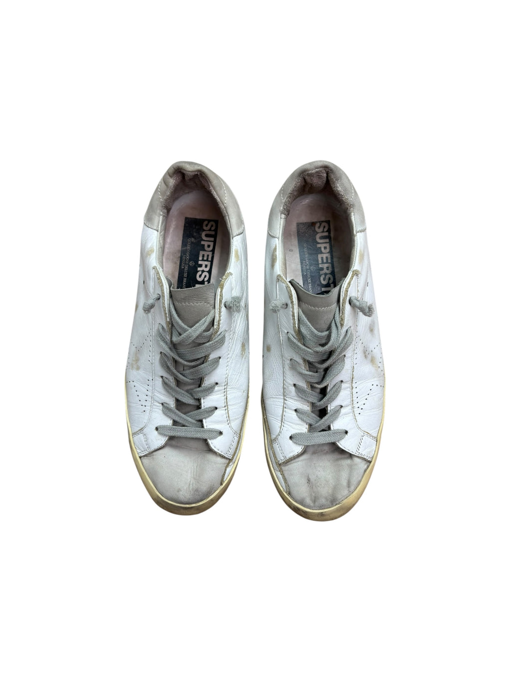 Golden Goose Superstar Distressed Leather Trainers